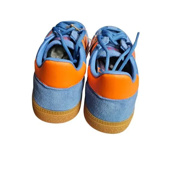 Adidas Handball Spezial Shoes in Focus Blue/Orange/Gum Mens Size 8.5 Retro w/Box